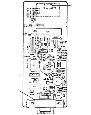 Power and control circuit board (part no. 12583)