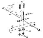 Lifestyler 15639 leg brace (with pulley/cable assembly) diagram