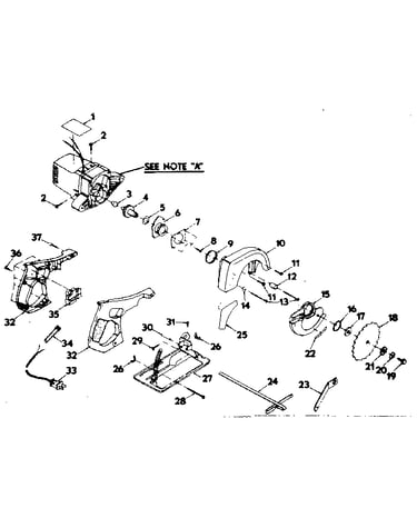 Blade and base assembly