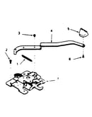 Oven door lock section