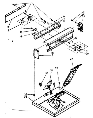 Top and console parts