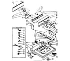 Kenmore 11083380400 top and console parts diagram