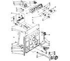 Kenmore 11081320130 controls and rear panel parts diagram