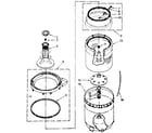 Kenmore 11081320130 agitator, basket and tub parts diagram