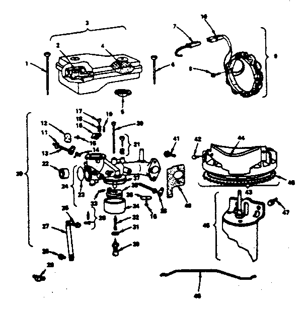 Air cleaner & carburetor