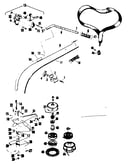 Drive shaft assembly-lower bearing-cutting head