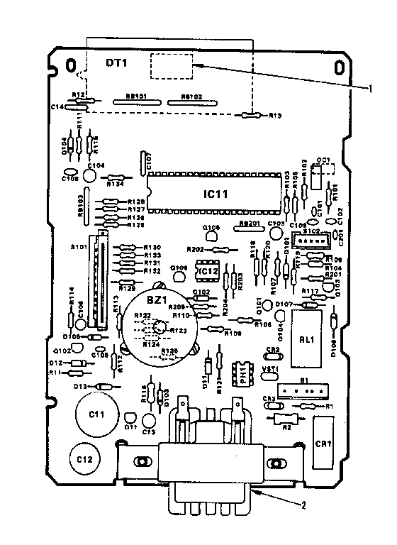 POWER AND CONTROL CIRCUIT BOARD 12795