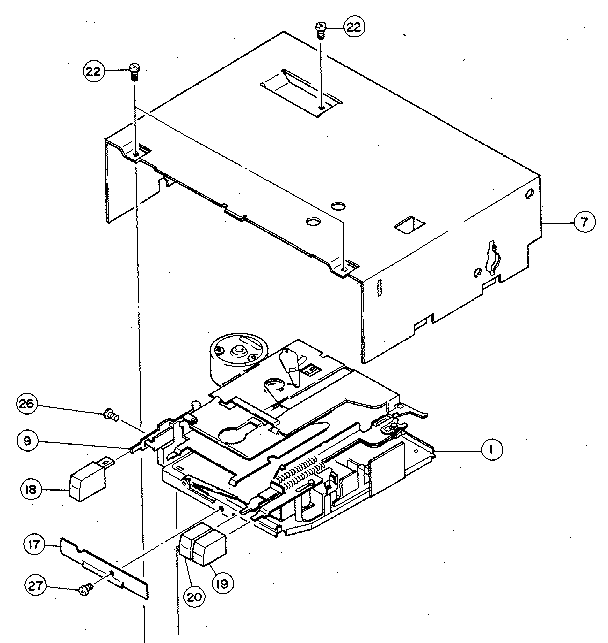 Tape deck assembly