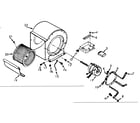 Kenmore 867745980 blower assembly diagram