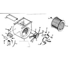 Kenmore 867741422 blower assembly diagram
