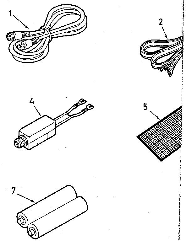 Cable, antenna adaptor, & batteries