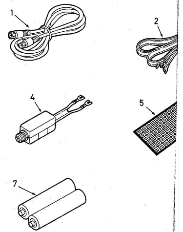 Cable, antenna adaptor, & batteries