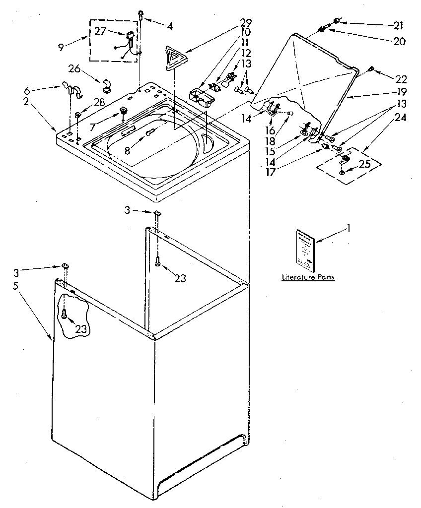 Top and cabinet
