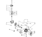 Kenmore 11082982100 gearcase and motor diagram