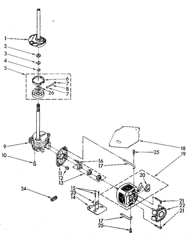 Gearcase and motor