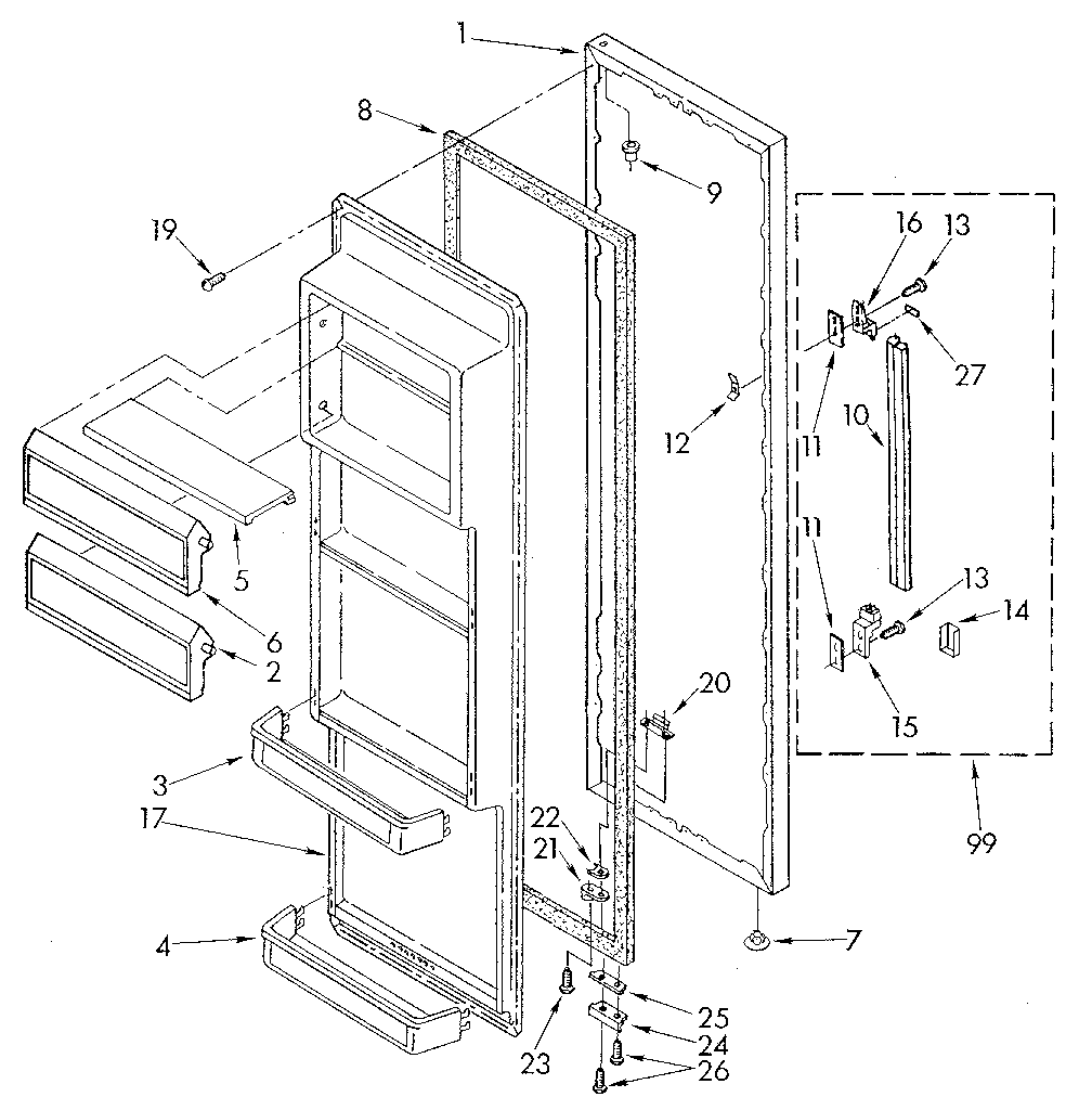 REFRIGERATOR DOOR