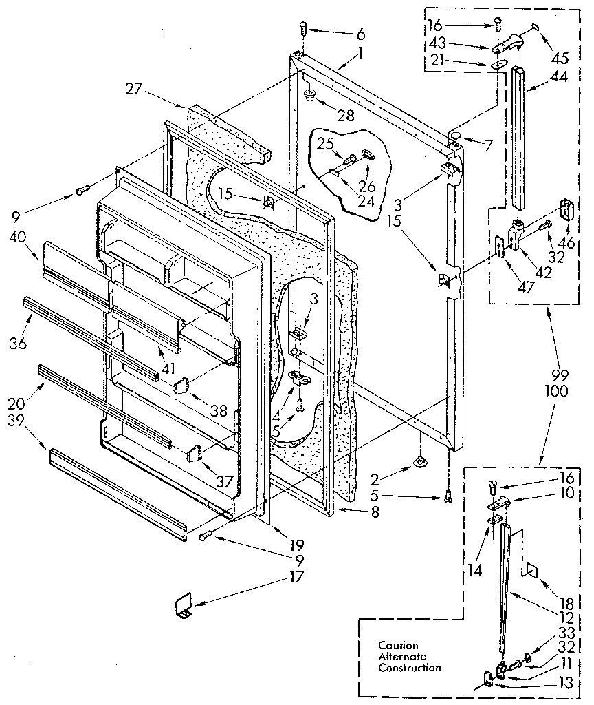 Refrigerator door