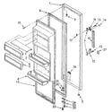 Kenmore 1068492470 refrigerator door diagram