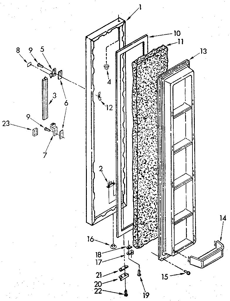 Freezer door