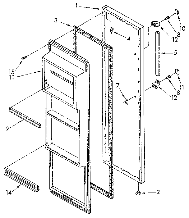 Refrigerator door