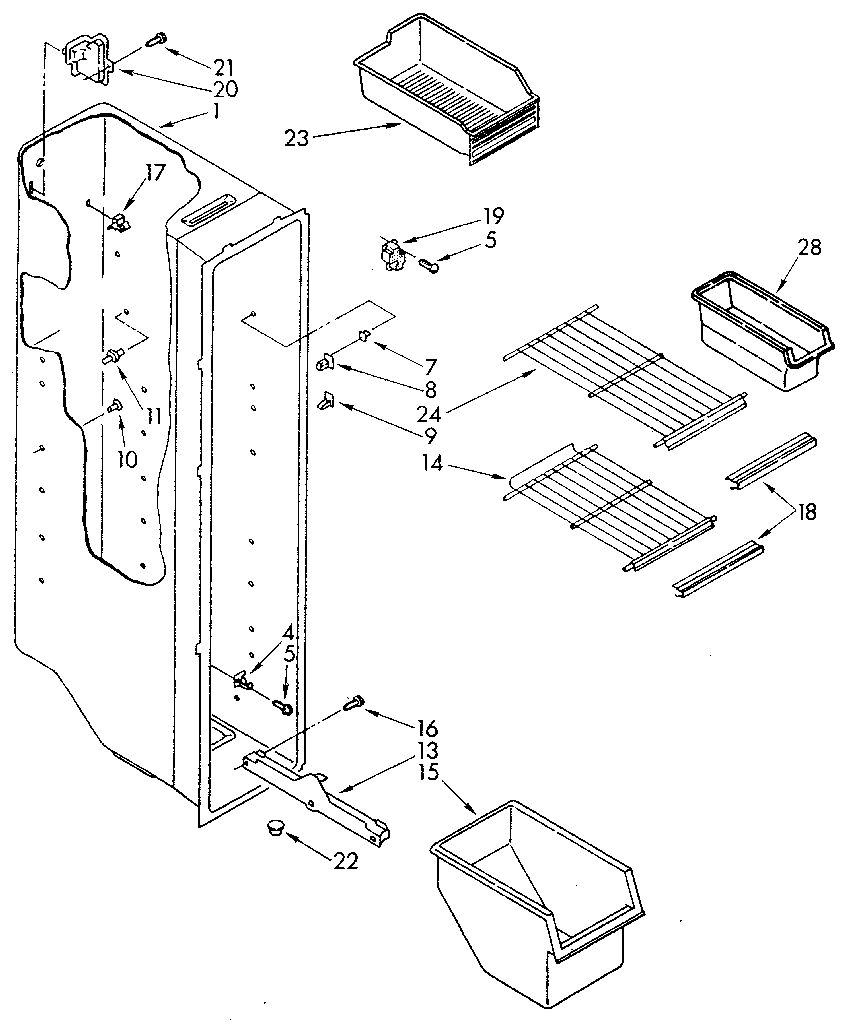 Freezer liner