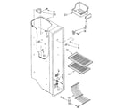 Kenmore 1068590210 freezer liner diagram