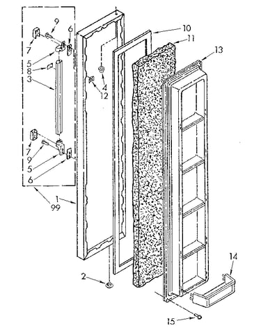 Freezer door