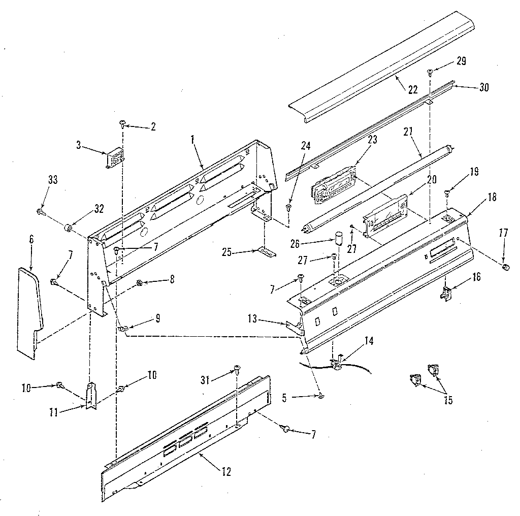 Backguard section