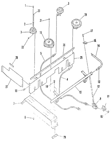 Top burner section