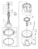 Agitator, basket and tub