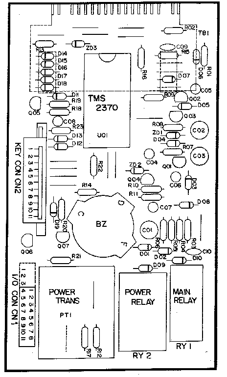 POWER AND CONTROL CIRCUIT BOARD