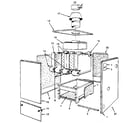 Kenmore 229967291 jacket - sections & base diagram
