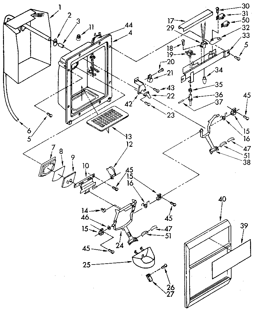 Dispenser front