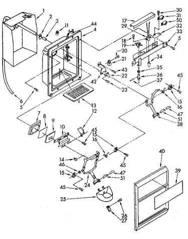 Dispenser front