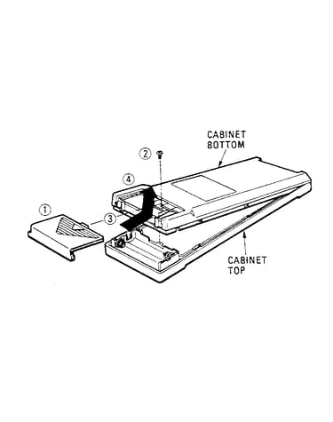 Remote control transmitter disassembly