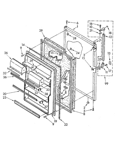 Refrigerator door