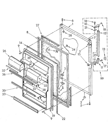 Refrigerator door