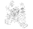Kenmore 9114698813 oven body section diagram