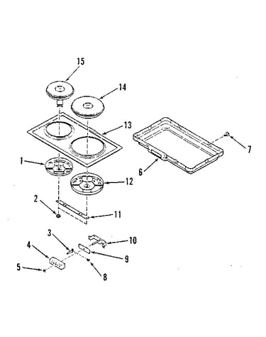 Optional electric hob element module kit 4998530/4998630