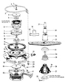 Motor, heater, and spray arm