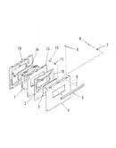 Oven door section