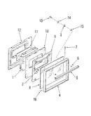 Oven door section