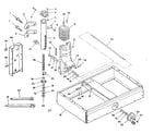 Craftsman 113198310 figure 2 - base and column assembly diagram