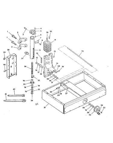 Figure 2 - base and column assembly