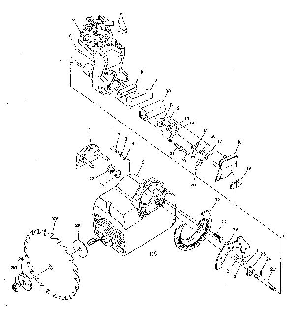Figure 3 - yoke and motor assembly