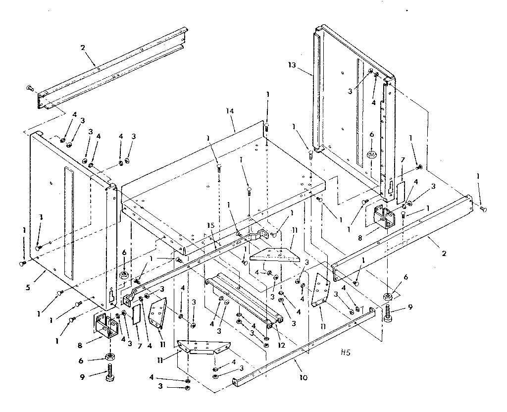 Figure 8 - cabinet assembly
