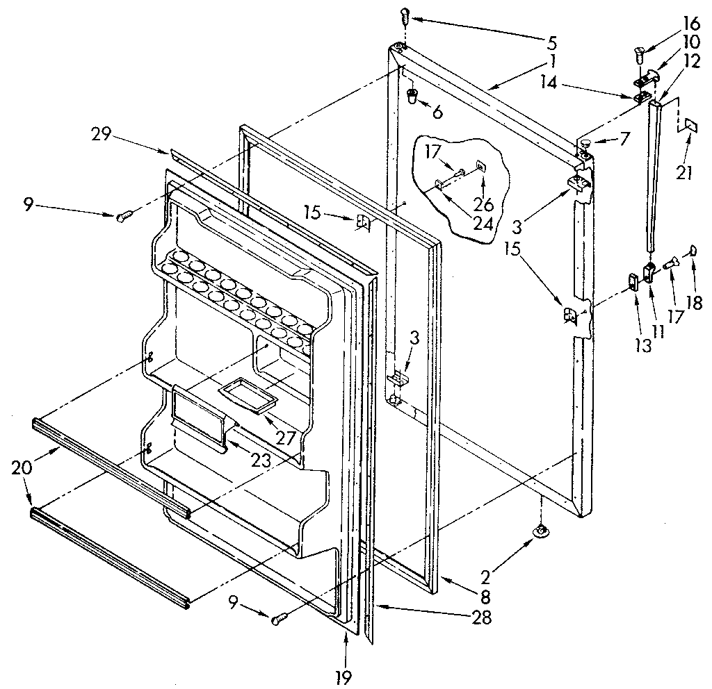 REFRIGERATOR DOOR