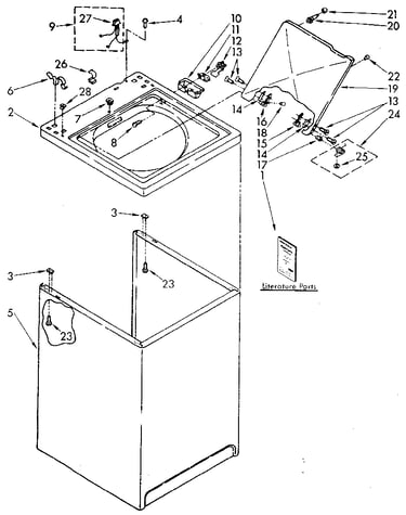 Top and cabinet