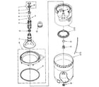 Kenmore 11082881700 agitator, basket and tub parts diagram