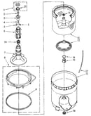 Agitator, basket and tub parts
